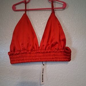 Steve Madden Scarlet Satin Top